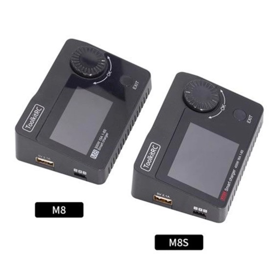 ToolkitRC M8S 400W 18A Color Screen Balance RC Charger Discharger for 1-8S Lipo LiHV Life Lion NiMh Pb Battery